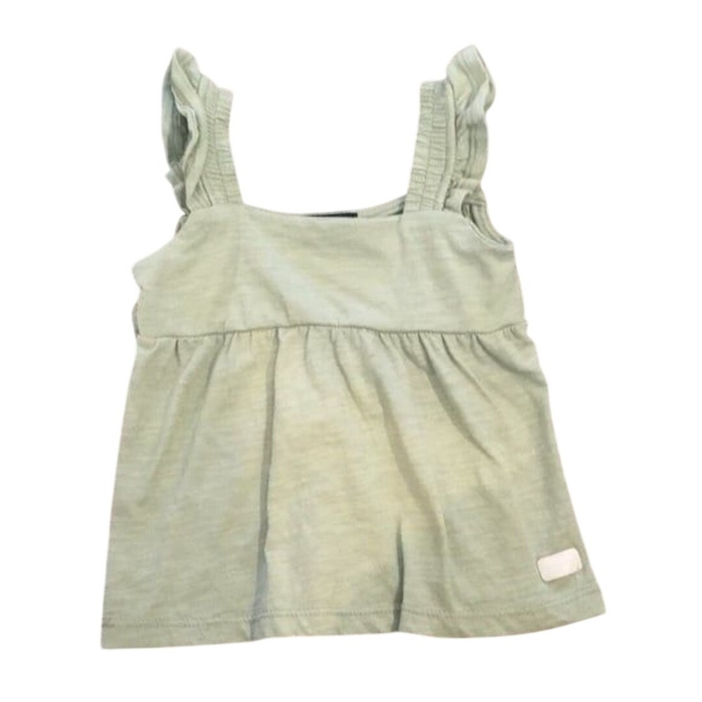 7 for all mankind babydoll tank top Toddlers size 18 months green flowy